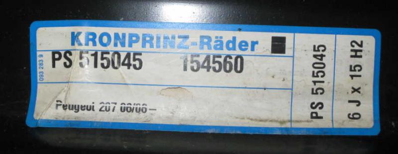 Felge 6Jx15H2  PS515045