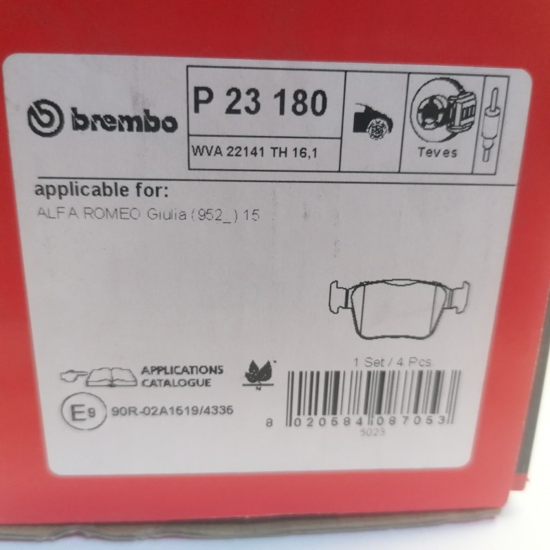 Bremsbeläge HA Brembo