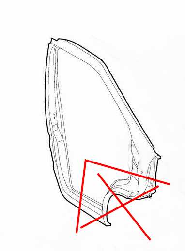 Fiat Ducato Reparaturblech Türrahmen rechts