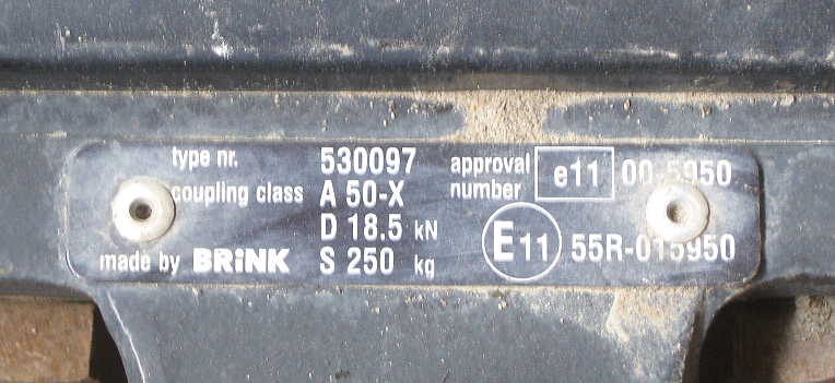 Fiat Fullback Anhängerkupplung Brink Nr.: 530097