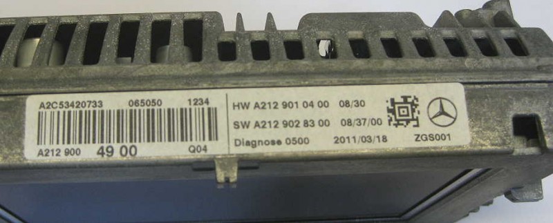 Mercedes Benz Bordcomputer Display